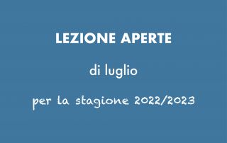 lezioni aperte luglio