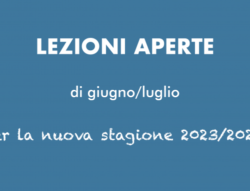 Lezioni Aperte di Luglio per la stagione 2023/2024