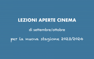 lezioni aperte cinema